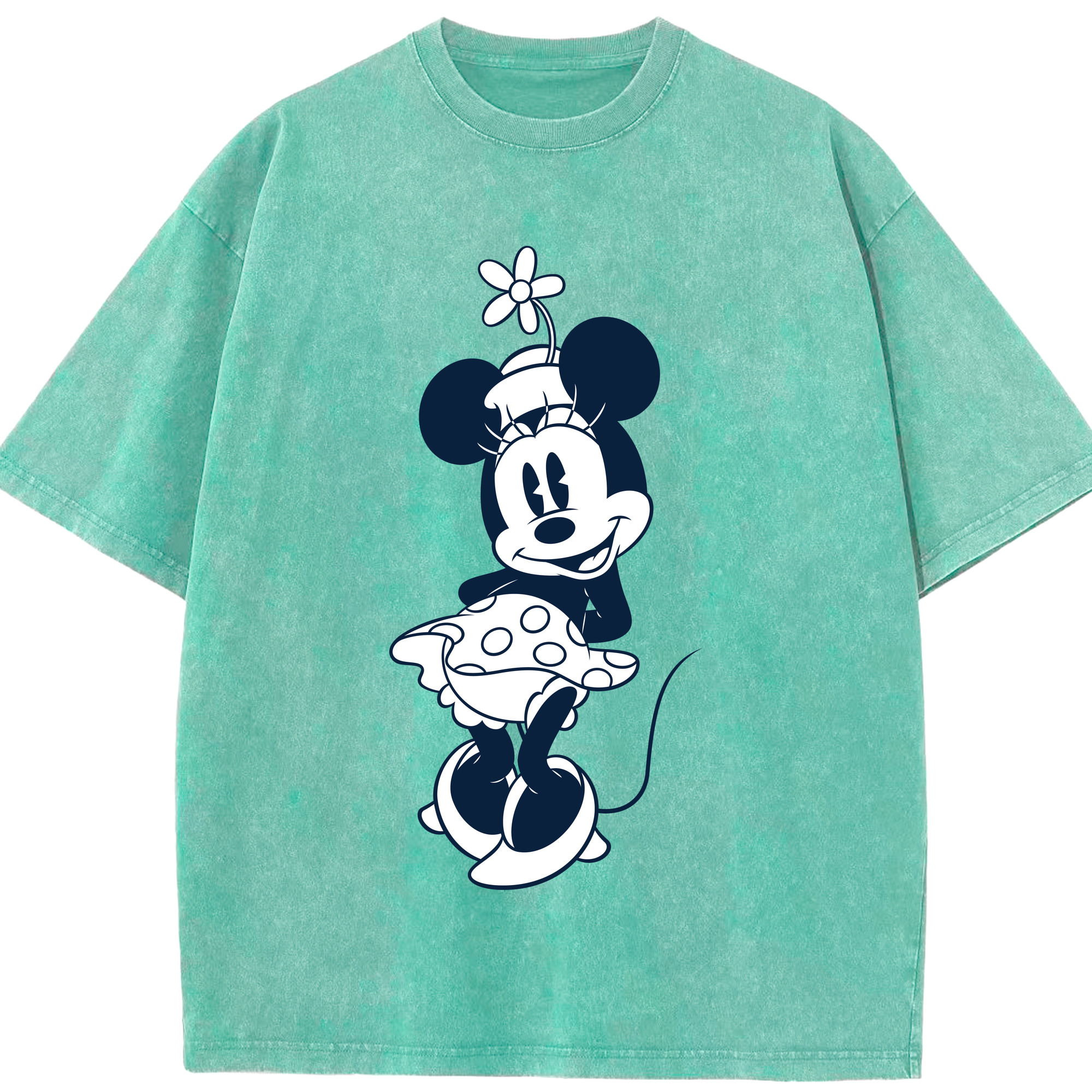 （画像用） ミッキーマウス Mickey Mouse 綿100% ヴィンテージ風 半袖Tシャツ（フロントプリント）
